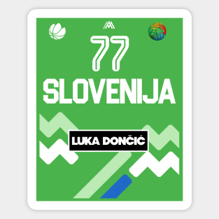 Luka Doncic Slovenia Jersey Fan Design Magnet